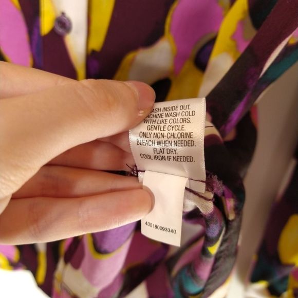 Dana Buchman Woman's Button Up Shirt Size L - Picture 6 of 7